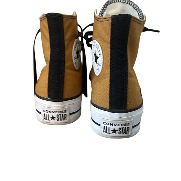 Converse by You Mofo Platform Hightop Chuck Taylor Mustard Yellow Sneakers 7W - Picture 5 of 9